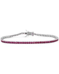 SHYMI - Classic Two Mm Ruby Tennis Bracelet - Lyst