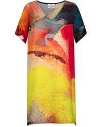DHARA SHETH DUBAI - Enigma Abstract Printed Short Kaftan Dress - Lyst