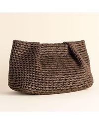 Hamel Atelier - Handmade Raffia Clutch Bag - Lyst