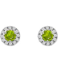 Augustine Jewels - Birthstone Halo Earrings - Lyst