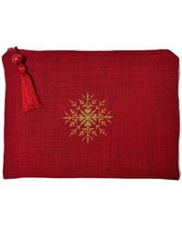 Springmoonatelier - Special Handmade Cross-Stitch Clutch Bag - Lyst