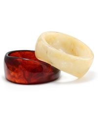Hye Jane Jewelry - Tortoise & Bone Resin Forma Bangle Set - Lyst