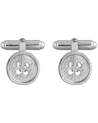 Edge Only - Button Cufflinks Sterling - Lyst