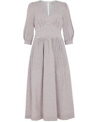 Emily and Fin - Amelia Parma Violet Gingham Dress - Lyst