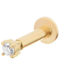 Zohreh - Teeny Diamond Solitaire Flat Back 9K - Lyst
