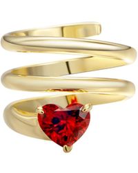 Onewildone - Lucky Girl Heart Spiral Pinky Ring - Lyst
