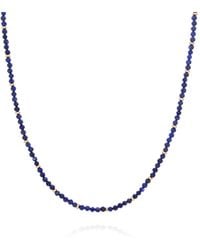 Nellou Jewellery - Lapis September Birthstone Orbit Necklace - Lyst