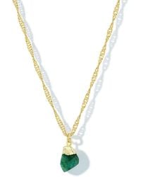 Formation Co. Jewellery - Mohica Emerald Necklace - Lyst
