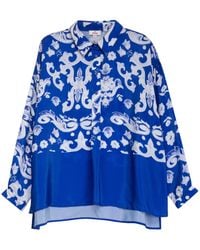 Niza - Short Sleeved T-Shirt With Swan Print - Lyst