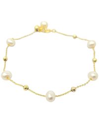 Harfi - Natural Freshwater Pearl Bracelet Bridesmaid Gift - Lyst