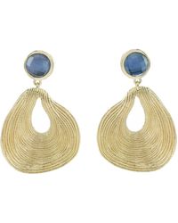 Marcia Moran - Coleen Statement Earrings Tanzanite - Lyst
