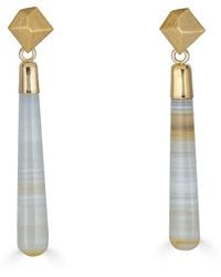 Loni Paul Jewelry - Neutrals Lace Agate Long Drop Earrings - Lyst