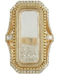 Artisan - Glass And Sapphire Shaker Ring With Diamond Accents - Lyst