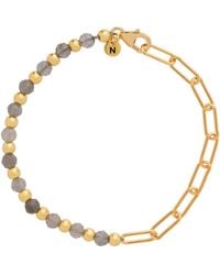 Nellou Jewellery - Labradorite Gem Shine Bracelet Plated Sterling - Lyst