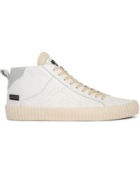 Springa | Unique Vulcanized Sneakers Italian Handmade - Wavy Leather High Top Sneakers - Lyst