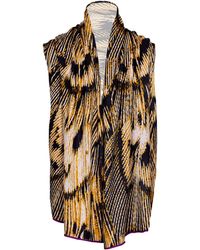 Essien & Emre - Volucer Merino Wool Pattern Scarf Sand - Lyst