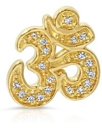 Maya Brenner - Pavé Charm Stud - Lyst