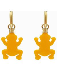 Michael Nash Jewelry - Frog Ochre Resin Drop Earrings - Lyst