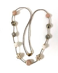 Lala Salama - Neutrals Neema Dainty Necklace - Lyst