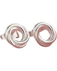 Posh Totty Designs - Sterling Russian Ring Stud Earrings - Lyst