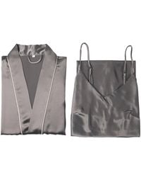 Soft Strokes Silk - Pure Silk Kimono Robe And Slip Dress Gift Set - Lyst