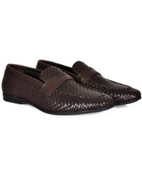DAVID WEJ - Lorenzo Woven Loafers - Lyst