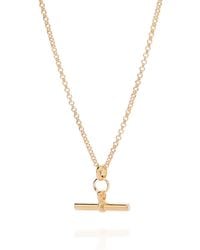Nellou Jewellery - T Bar Necklace - Lyst
