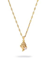 Ebru Jewelry - Ocean Pearl Seashell Necklace - Lyst