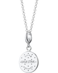 Lily Charmed - Sterling Digestive Biscuit Charm Necklace - Lyst