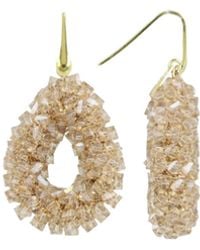 LOTT.gioielli - Neutrals Crystal Nude Earrings Marieke Drop S Raw - Lyst