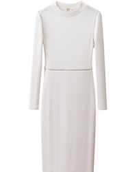 Iellele - Knitted Cotton Zip Dress - Lyst