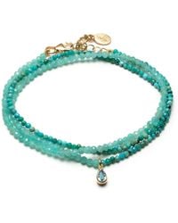 With Love Darling - Waterdrop Crystal Necklace & Wrap Pearl Bracelet - Lyst