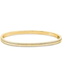 SHYMI - Thin Pave Outline Bangle - Lyst