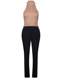 Oh!Zuza - Neutrals Ribbed Sweatpants & Halterneck Top Set - Lyst