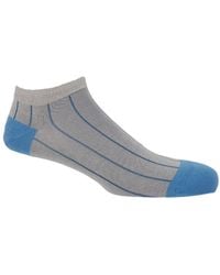 Peper Harow - Made in England - Pin Stripe Trainer Socks – - Lyst