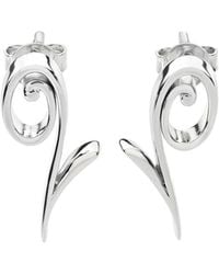 Lucy Quartermaine - Solid Sterling Dainty Q Studs - Lyst