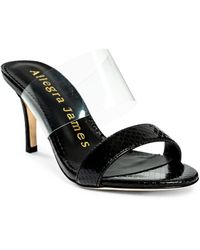 Allegra James - Chelsea Snake Printed Leather Evening Party Wedding Sandal - Lyst