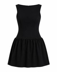 Girl In Mind - Codi Boat Neck Low Back Mini Dress - Lyst