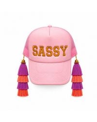 Julia Clancey - Sassy Tassel Swinglet Trucker Cap - Lyst