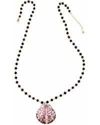 Heather Hawkins Jewelry - Extra Long Scallop Shell Coin Gemstone Necklace - Lyst