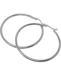 Harfi - Everyday Plain Sterling Hoop Earrings - Lyst