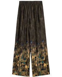 Nocturne - Printed Straight-Leg Pants - Lyst