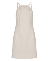 F.j.k by Farah Kadhimi - Eva The Ivory Knee Length Evening Dress - Lyst