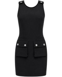 Mirimalist - Apron Mini Dress - Lyst