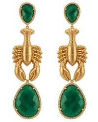 Stephanie Browne Australia - The Golden Lobster Earrings - Lyst