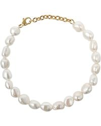 Kiri & Belle - Alyssa All Baroque Pearl Filled Bracelet - Lyst