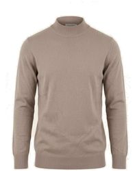 Ron Tomson - Neutrals Mock Neck Relaxed Sweater - Lyst