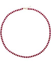 Bombyx House - Jumbo Ruby Aquamarine Alternating Necklace - Lyst