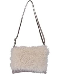 Owen Barry - Sheepskin Crossbody Clutch Ivory Frigate - Lyst