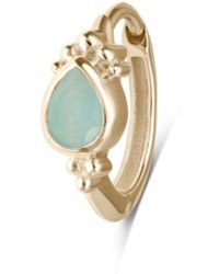 Zohreh - Amazonite Boho Huggie Hoop Earring 9K - Lyst